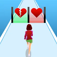 Взлом Girl Run 3D - Fun Running Game (девушка бежит)  [МОД Много монет] - последняя версия apk на Андроид