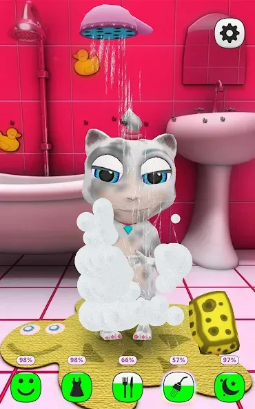 My Talking Kitty Cat  [МОД Бесконечные монеты] Screenshot 2