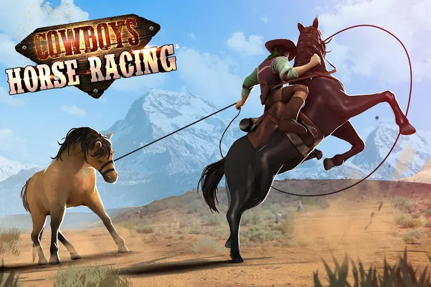 Cowboys Horse Racing Derby  [МОД Много денег] Screenshot 1