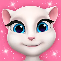 Взломанная My Talking Angela  [МОД Много денег] - полная версия apk на Андроид
