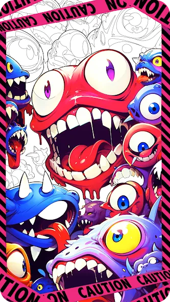 Dark Fantasy Coloring Games  [МОД Mega Pack] Screenshot 1