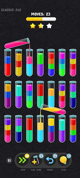 Color Water Sort Puzzle Games (Цветные игры сортировки воды)  [МОД Много денег] Screenshot 1