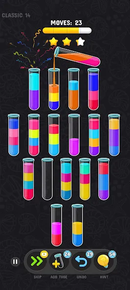 Color Water Sort Puzzle Games (Цветные игры сортировки воды)  [МОД Много денег] Screenshot 4