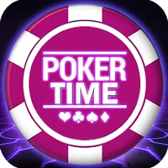 Скачать взломанную Poker Time- Pulsa Texas Holdem (Покер Тайм)  [МОД Mega Pack] - стабильная версия apk на Андроид