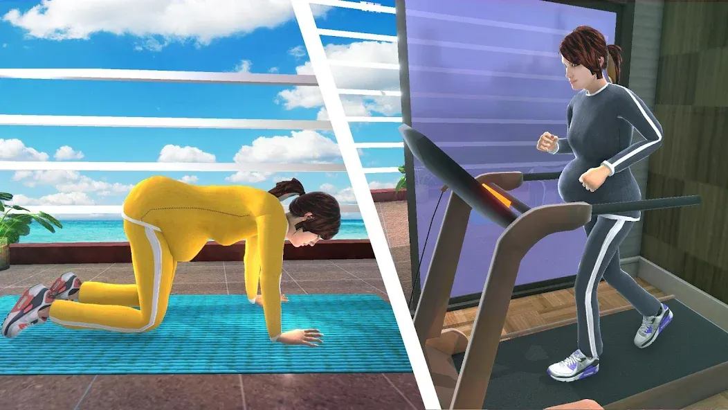 Pregnant Mother Simulator Game (Симулятор беременной мамы)  [МОД Много денег] Screenshot 4