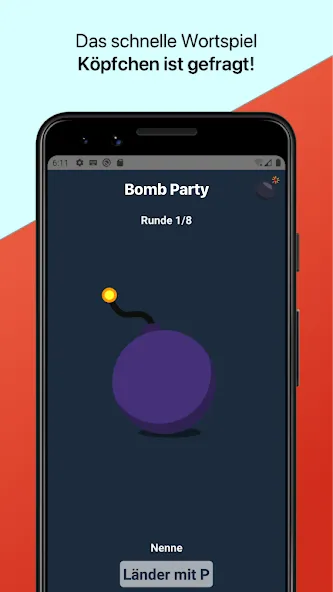 Bomb Party: Das Bombenspiel! (Бомб Пати)  [МОД Бесконечные монеты] Screenshot 2
