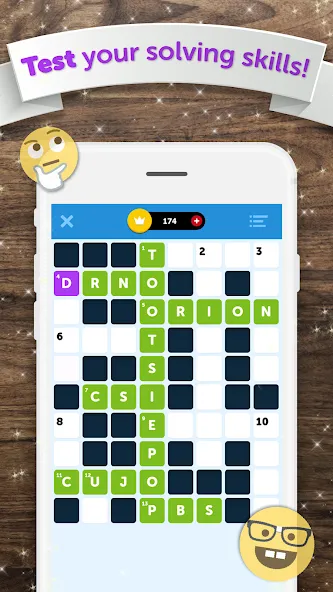 Crossword Quiz (Кроссворд Квиз)  [МОД Бесконечные монеты] Screenshot 1