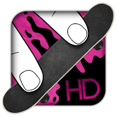 Скачать взлом Fingerboard HD Skateboarding (Фингерборд ХД скейтбординг)  [МОД Menu] - стабильная версия apk на Андроид