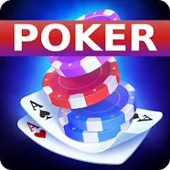 Взломанная Poker Offline: Texas Holdem  [МОД Unlocked] - стабильная версия apk на Андроид