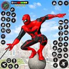 Скачать взлом Spider Rope Games - Crime Hero  [МОД Бесконечные монеты] - последняя версия apk на Андроид