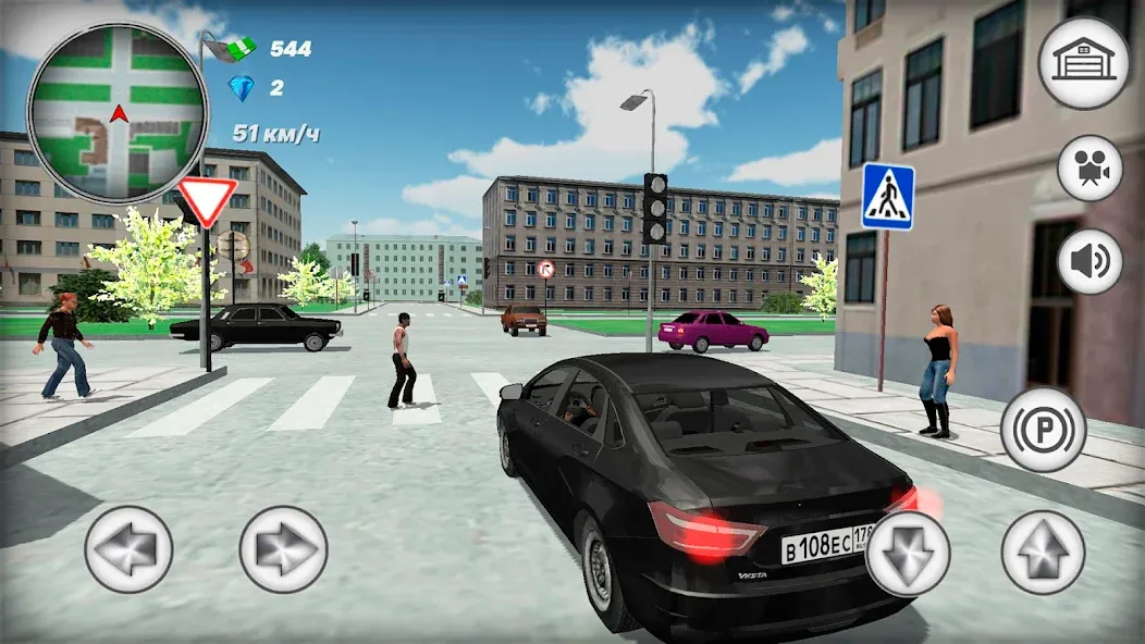 Русская тачка Лада Веста  [МОД Бесконечные деньги] Screenshot 3