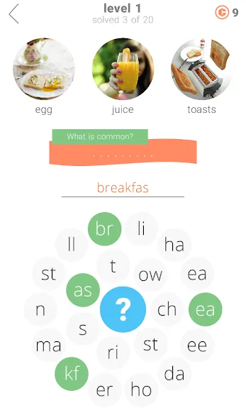 3 Circles: Word Game  [МОД Все открыто] Screenshot 1