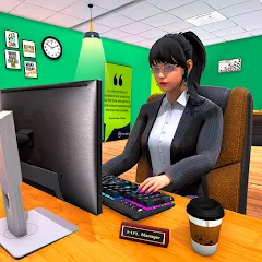 Взломанная Virtual HR Manager Job Games  [МОД Unlocked] - стабильная версия apk на Андроид