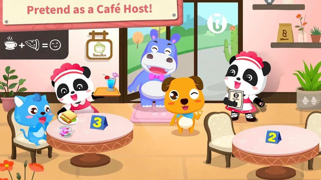 Baby Panda’s Summer: Café  [МОД Все открыто] Screenshot 4