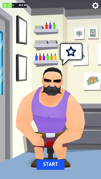 Ink Inc. - Tattoo Drawing  [МОД Бесконечные монеты] Screenshot 1