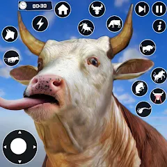 Взломанная Scary Cow Simulator Rampage (Скари)  [МОД Mega Pack] - полная версия apk на Андроид