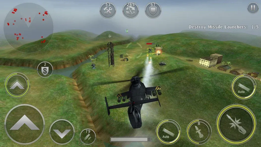 GUNSHIP BATTLE: Helicopter 3D  [МОД Много монет] Screenshot 2
