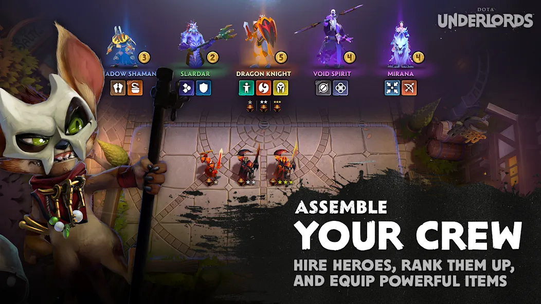 Dota Underlords (Дота Андерлордс)  [МОД Menu] Screenshot 2