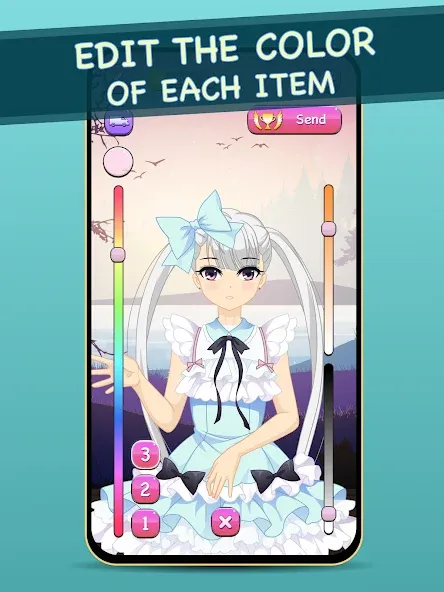 Anime Dress Up for Adults  [МОД Mega Pack] Screenshot 4
