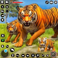 Взломанная Tiger Simulator Lion games 3D (Тигровый Симулятор Игр Льва 3D)  [МОД Бесконечные монеты] - стабильная версия apk на Андроид