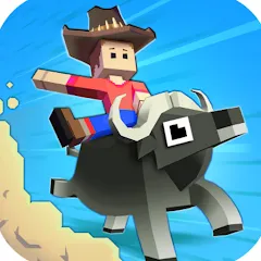 Взломанная Rodeo Stampede: Sky Zoo Safari  [МОД Unlocked] - стабильная версия apk на Андроид