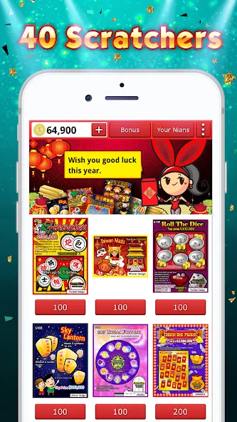 Lottery Scratch Off - Mahjong  [МОД Много монет] Screenshot 4