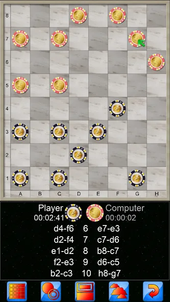 Checkers, draughts and dama  [МОД Бесконечные монеты] Screenshot 5