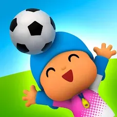 Взломанная Talking Pocoyo Football  [МОД Бесконечные деньги] - стабильная версия apk на Андроид
