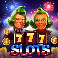 Скачать взломанную Willy Wonka Vegas Casino Slots (Вилли Вонка Вегас Казино Слоты)  [МОД Много монет] - последняя версия apk на Андроид