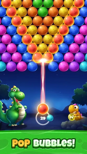 Bubble Shooter Primitive Eggs (Бабл Шутер Примитивные Яйца)  [МОД Бесконечные деньги] Screenshot 2
