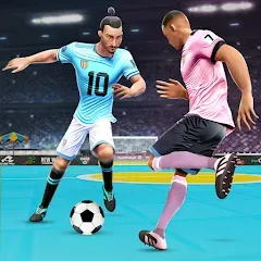 Взломанная Indoor Futsal: Football Games (Индор Футзал)  [МОД Mega Pack] - полная версия apk на Андроид
