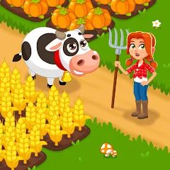 Скачать взлом Idle Farm Game Offline Clicker  [МОД Бесконечные деньги] - полная версия apk на Андроид