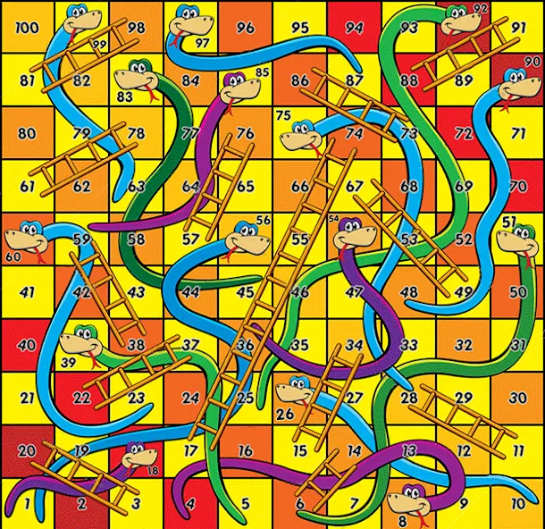 Snake and ladder (Змеи и лестницы)  [МОД Бесконечные монеты] Screenshot 3