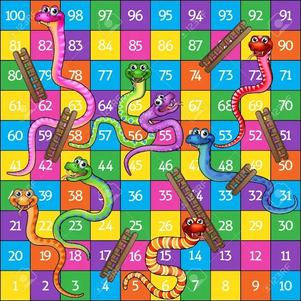 Snake and ladder (Змеи и лестницы)  [МОД Бесконечные монеты] Screenshot 4
