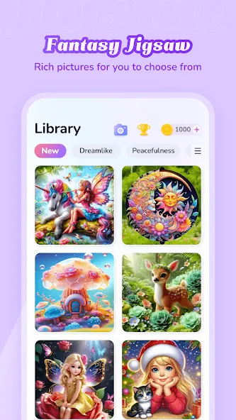 Fantasy Jigsaw - HD Puzzle (Фэнтези Пазл)  [МОД Все открыто] Screenshot 3