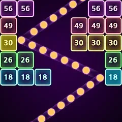 Взлом Neon bricks  [МОД Unlocked] - полная версия apk на Андроид