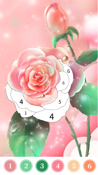 Rose Coloring Book Color Games  [МОД Mega Pack] Screenshot 1