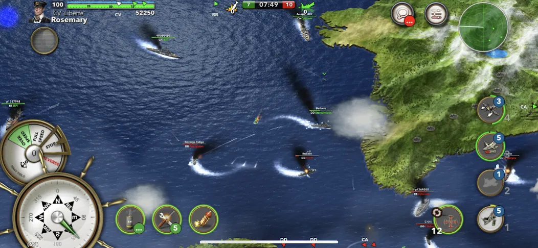 Navy Field: Online Sea Battles (НеиФилд)  [МОД Menu] Screenshot 4