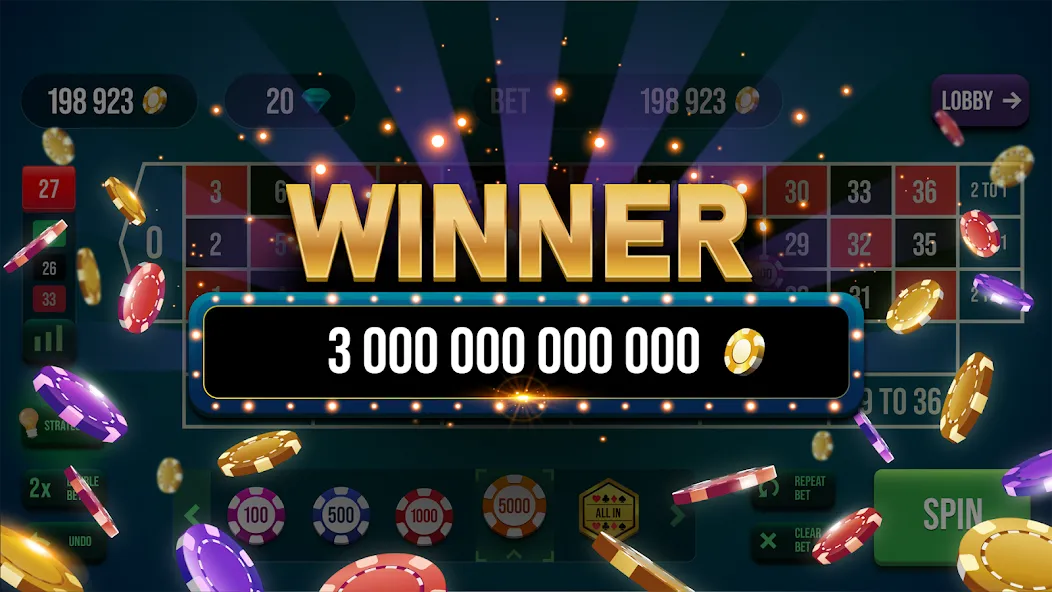 Roulette All Star: Casino Game (Рулетка Олл Стар)  [МОД Unlimited Money] Screenshot 5