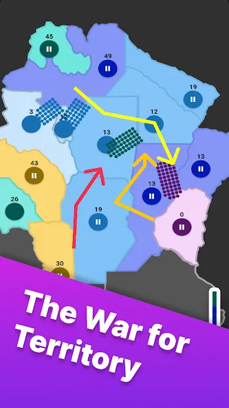 Territory games: tactics war (Тактикс ио)  [МОД Бесконечные деньги] Screenshot 1