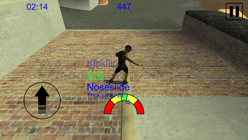 Skating Freestyle Extreme 3D (Скейтбординг Фристайл Экстрим 3D)  [МОД Меню] Screenshot 2