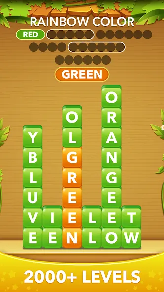 Word Heaps -Connect Stack Word  [МОД Бесконечные деньги] Screenshot 2